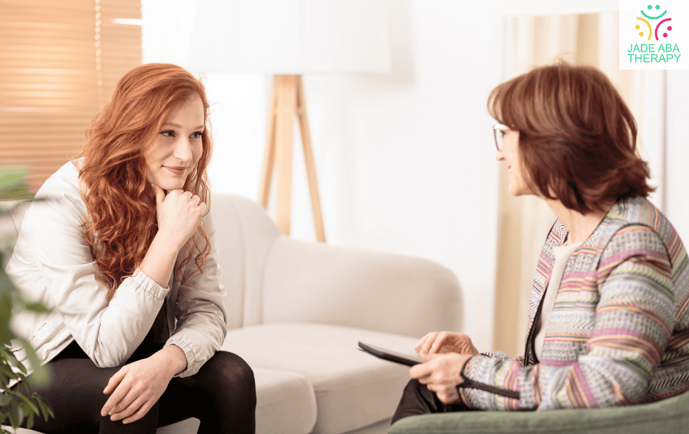 Therapist and client in a counseling session